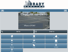 Tablet Screenshot of bradyroofing.com